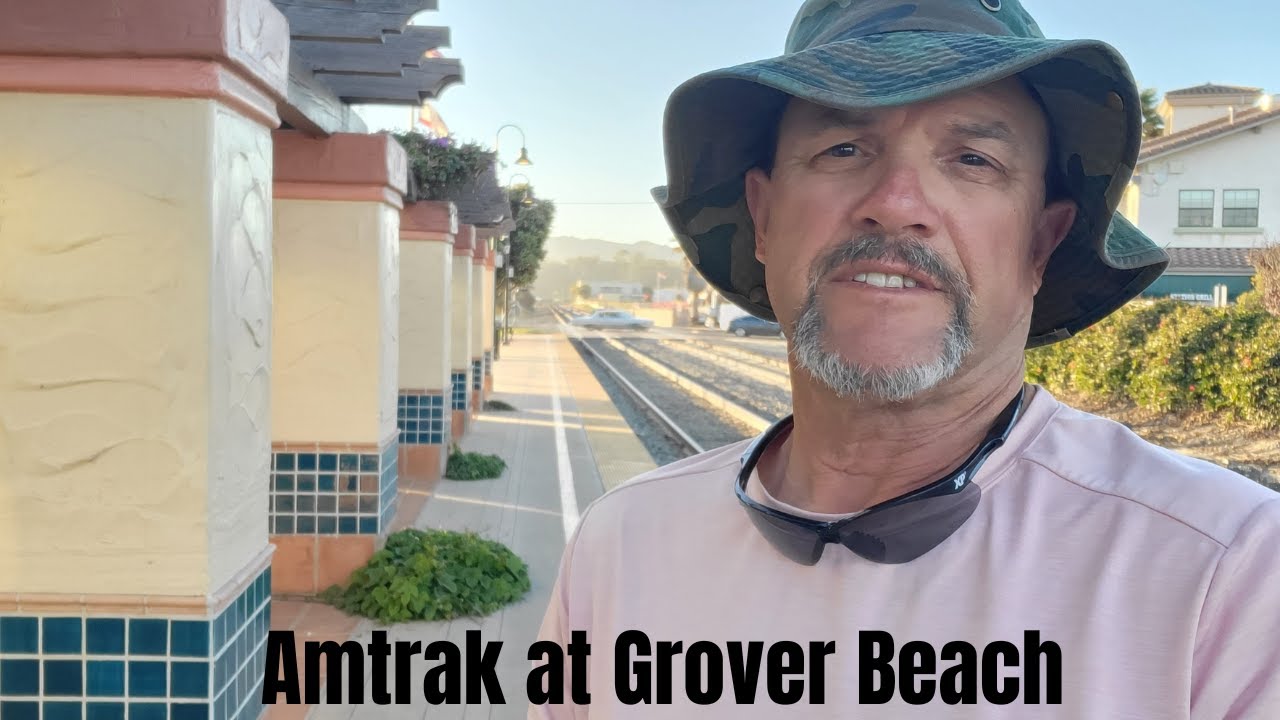 An Amtrak Arriving at Grover Beach, Ca.