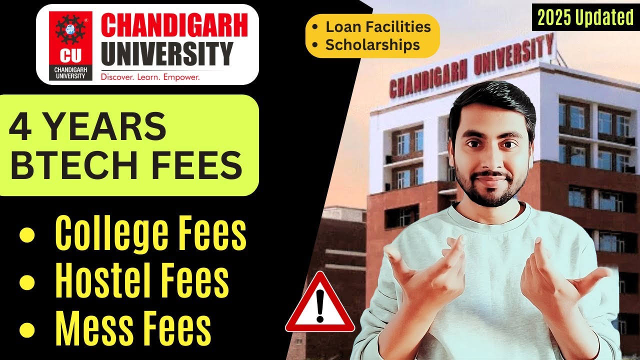 Chandigarh University BTech Fees 2025 with Hostel & Mess | Scholarships | Admission | GyanRoof