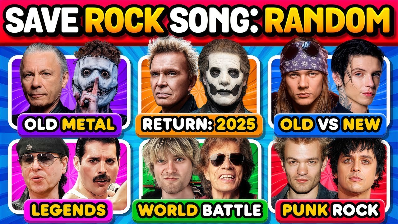 RANDOM RULES: Save 1 Rock-Metal Song 🎸🔥ROCK EDITION QUIZ | Music Challenge