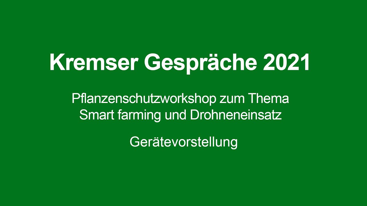 Kremser Gespr&auml;che 2021 - Ger&auml;tevorstellung