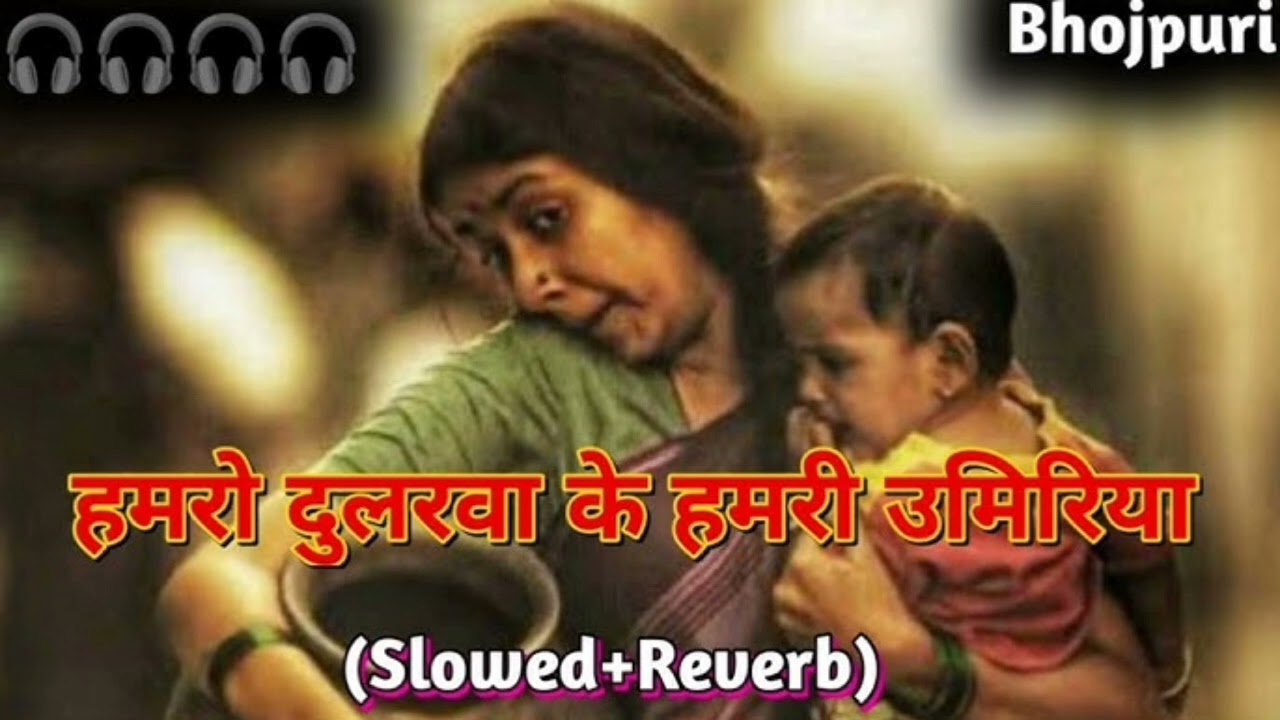 हमरो दुलरवा के हमरी उमिरिया || Nirhua, Amrapali singer!! lo-fi song 🥺 (slowed+ Reverb) #viralsong