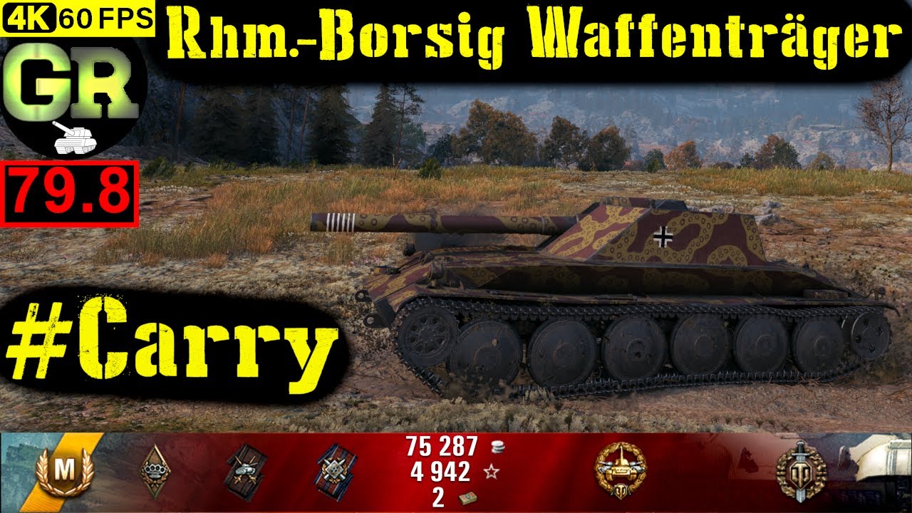80_World of Tanks Rhm.-Borsig Waffenträger WoT Replay - 7 Kills 6.1K DMG(Patch 1.4.0)