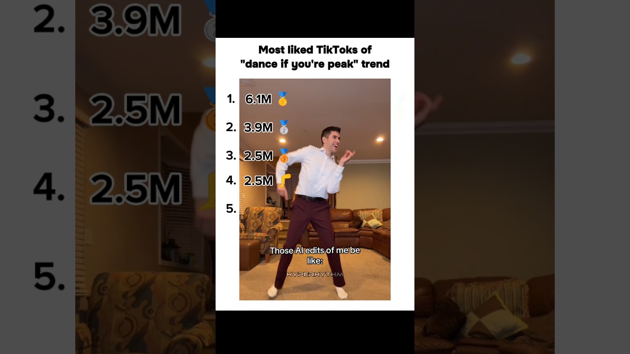 Top 5 Dance if you're peak trends #dance #dancetrend #danceifyouarepeak #fyp