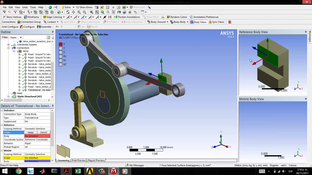 Elementos finitos - Ansys workbench: Práctica 18