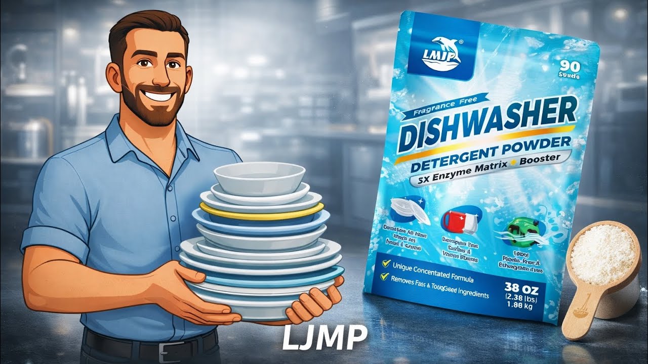 LMJP Dishwasher Detergent Booster Enzyme For Clean Dishes 