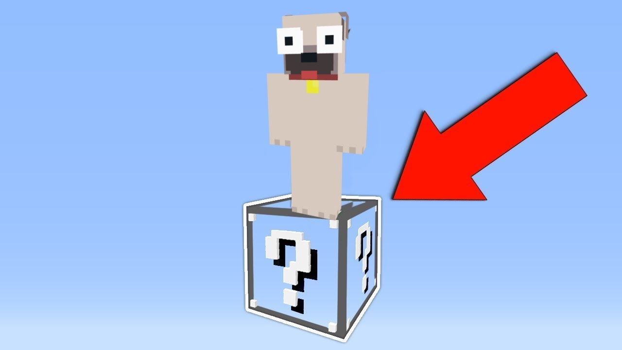 ÜVEG LUCKY BLOCK A MINECRAFTBAN!