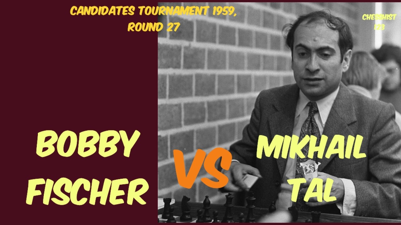Bobby Fischer vs Mikhail Tal (Candidates Tournament 1959, Round 27) #chess