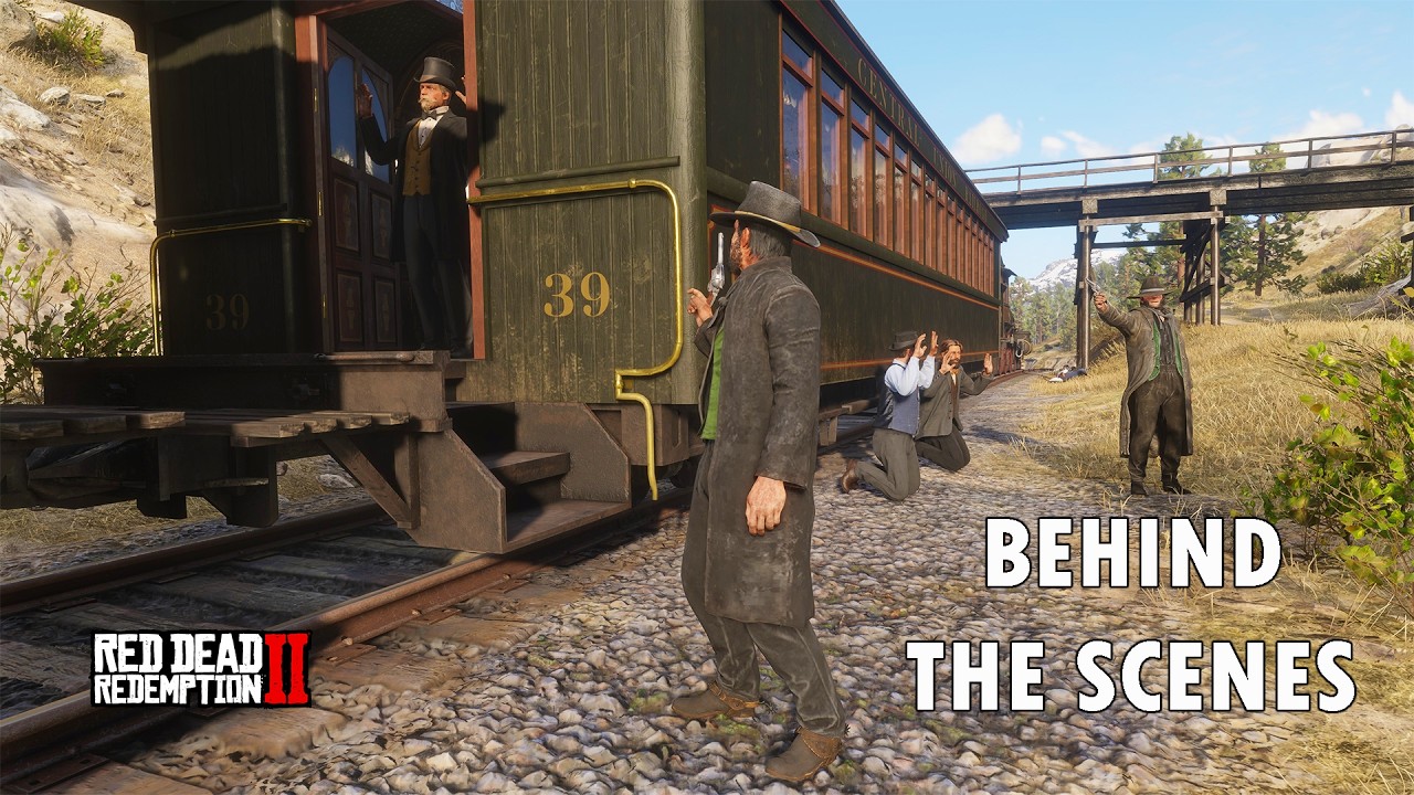 How The O'Driscolls Rob The Train In The Random Encounter (Out Of Bounds) | RDR2
