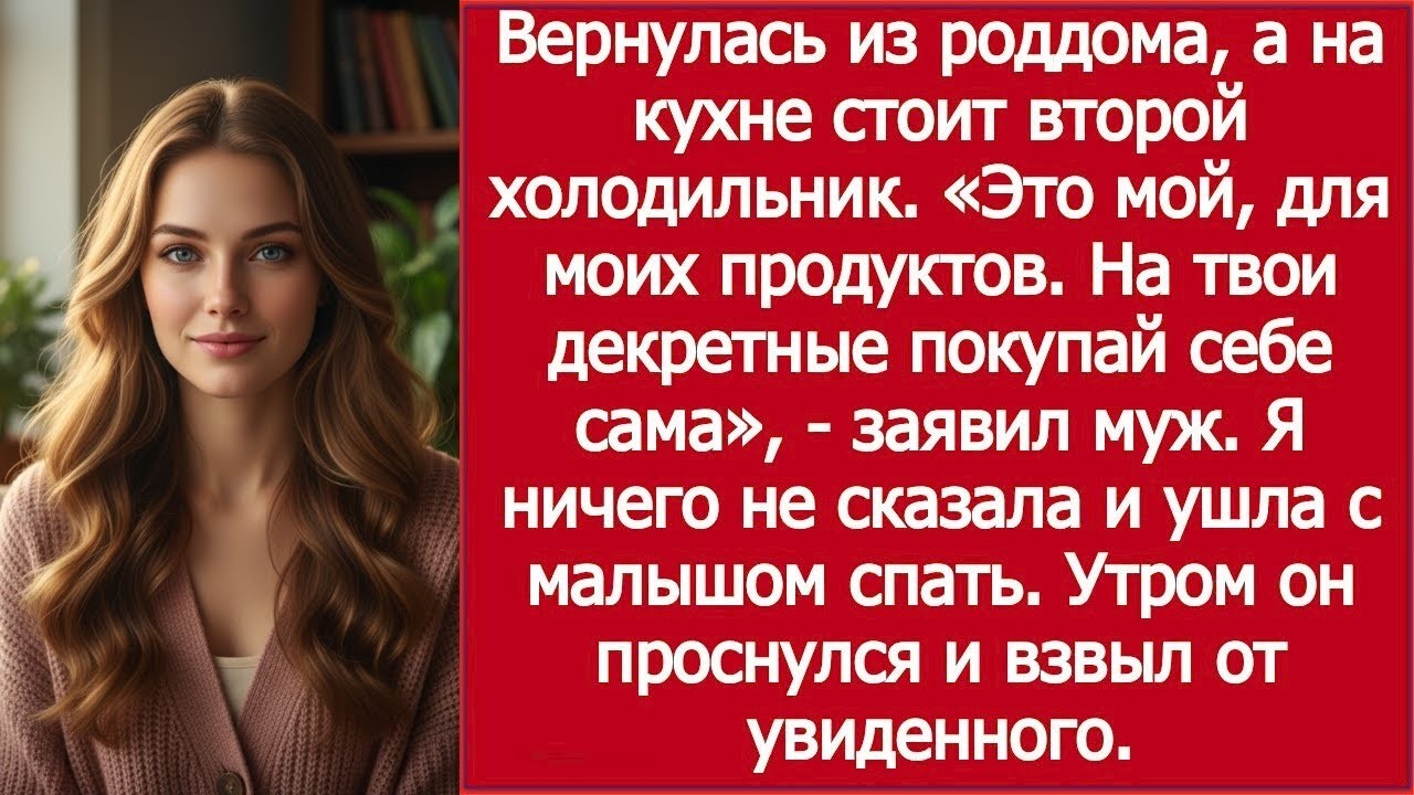 «Вернулась из роддома — а у мужа свой холодильник!» / “Came Home — and He’s Got His Own Fridge!”