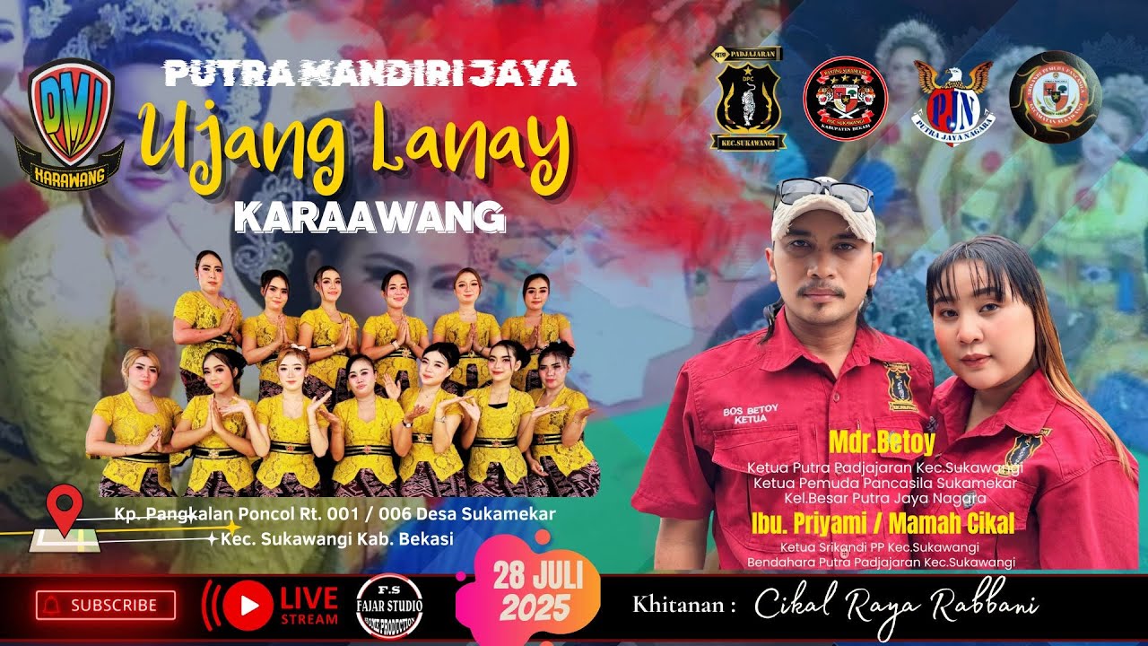🔴 LIVE JAIPONG UJANG LANAY | SENIN, 28 JULI 2025 | KP.PANGKALAN PONCOL - SUKAWANGI - BEKASI