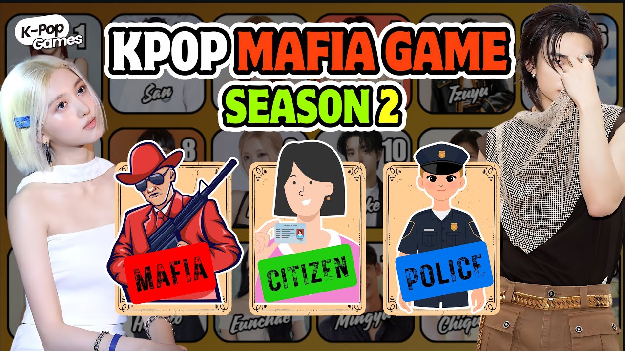 KPOP MAFIA GAME SEASON 2 !! |KPOP GAMES 🎮 KPOP QUIZ 💙|