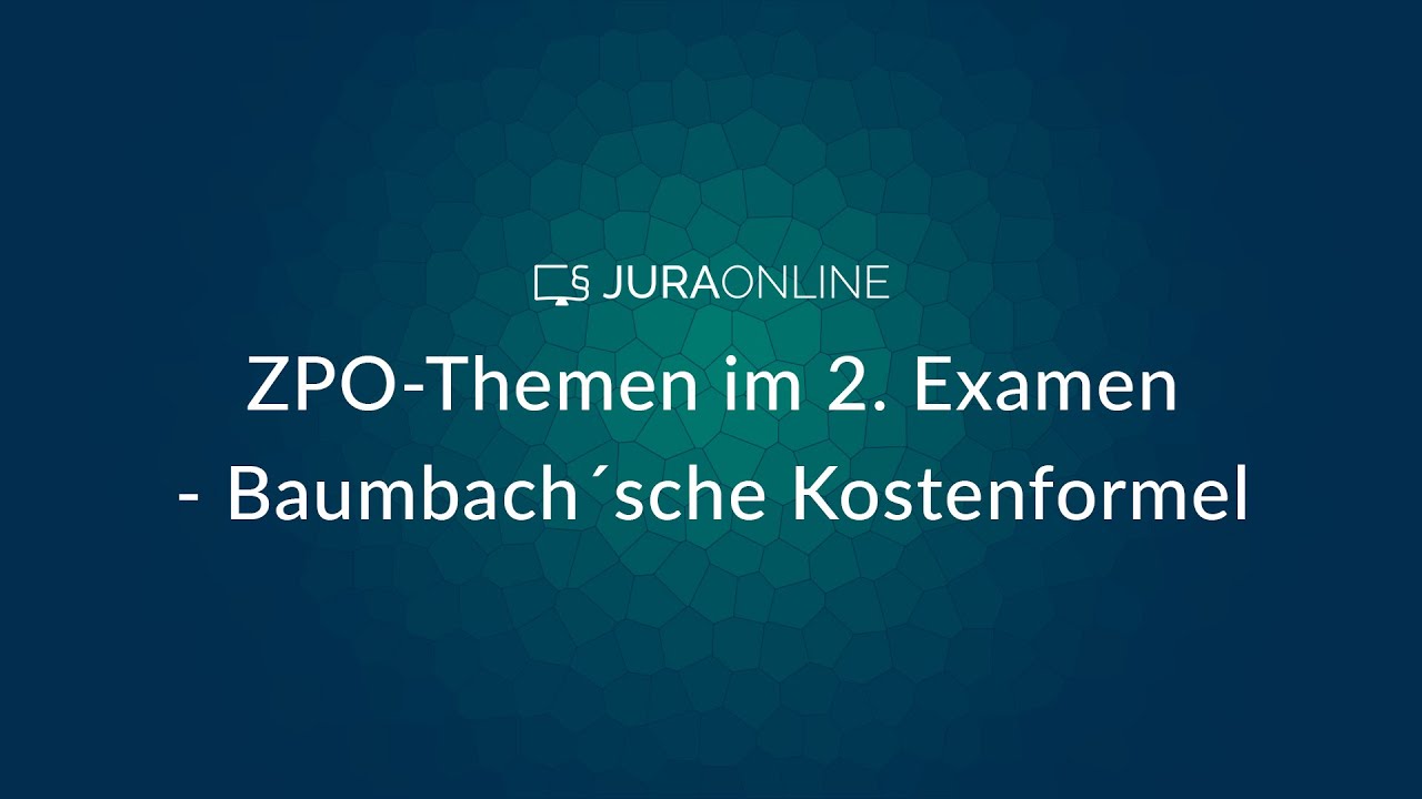 Baumbach´sche Kostenformel (Grundkonstellation)