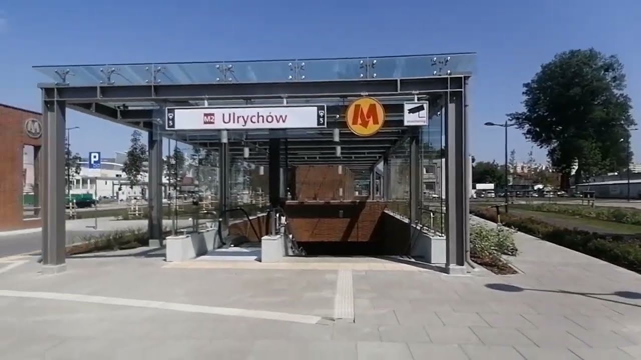 Metro Warszawa M2 - Przejazd Bemowo-Ulrychów + Wejścia