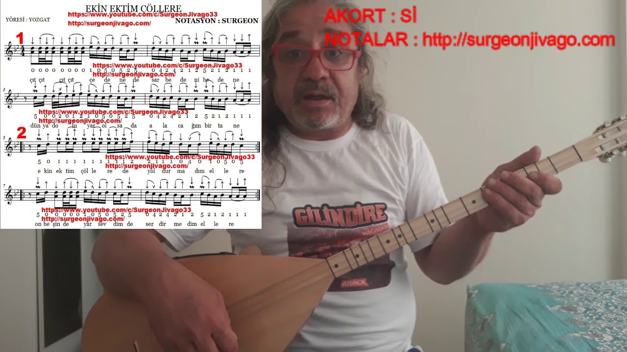 SOLFEJ EKİN EKTİM ÇÖLLERE ( ÇIT ÇIT ÇEDENE ) KISA SAP BAĞLAMA EKLEYEN SURGEON