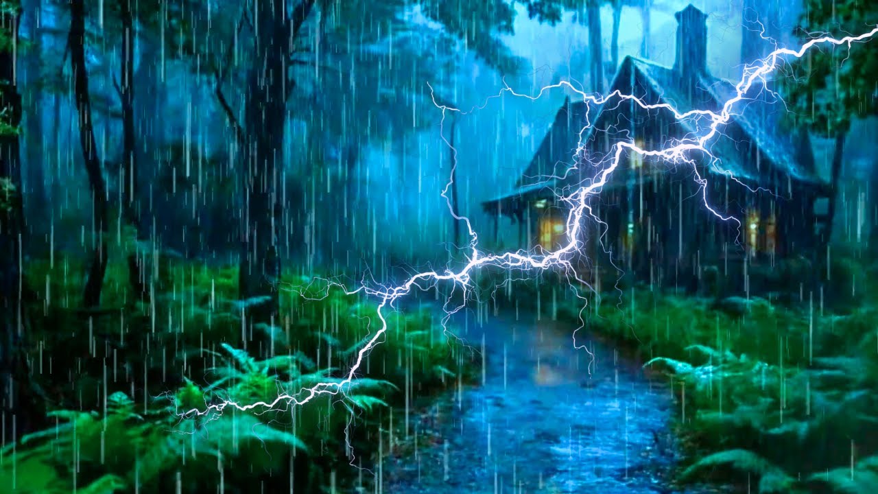 Heavy Rain & 🌦️Thunder Sounds Live Stream – Deep Sleep, Insomnia Relief, Relaxation & Calm Night