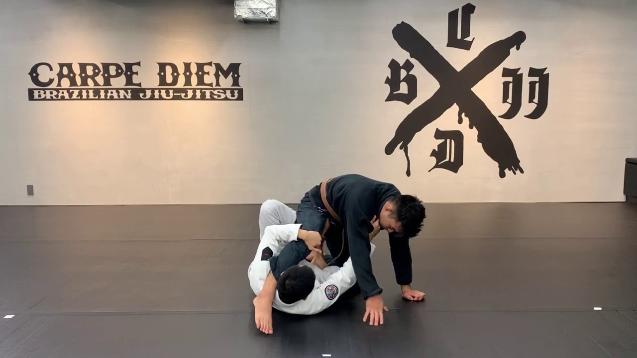 片襟片袖(相手が片膝立ち、シントゥーシンからのバリエーション)