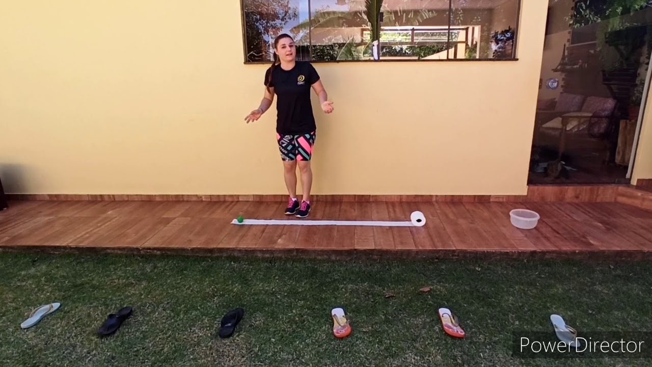 Aula em casa de Educação Física