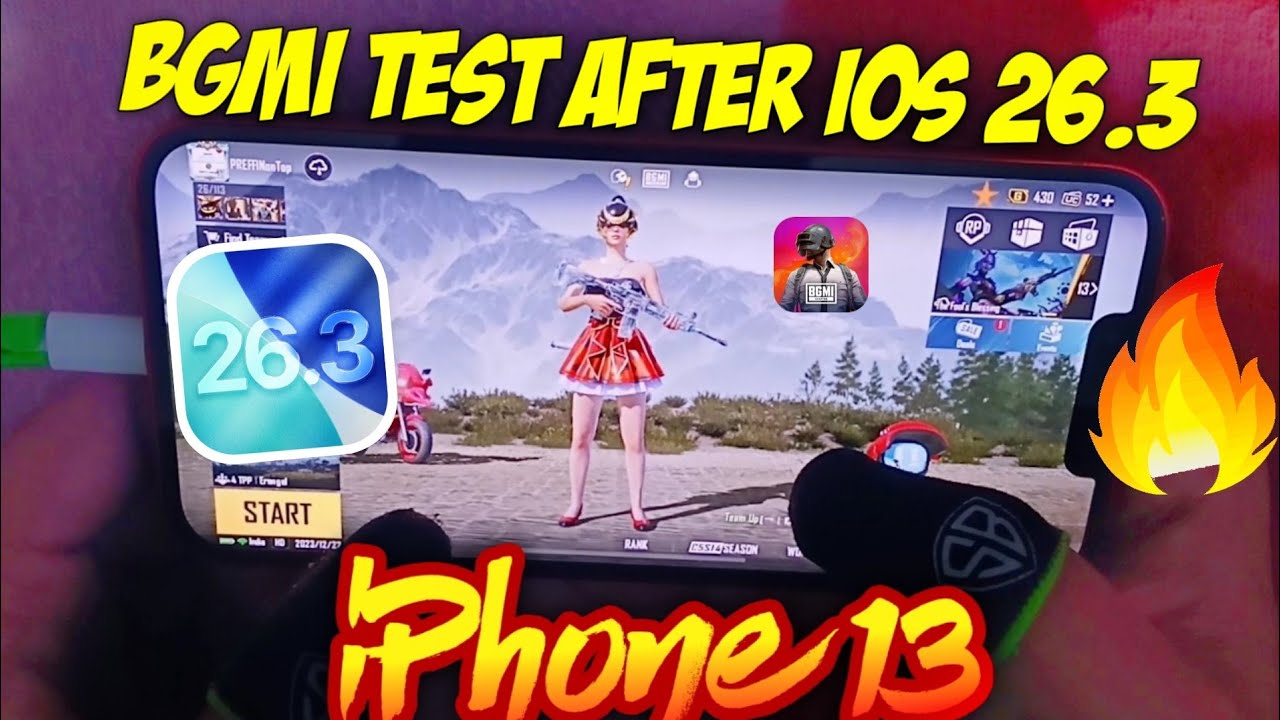 iOS 26.3 BGMI Test⚡️Best Update? Battery Drain? | iPhone & iPad Bgmi Test