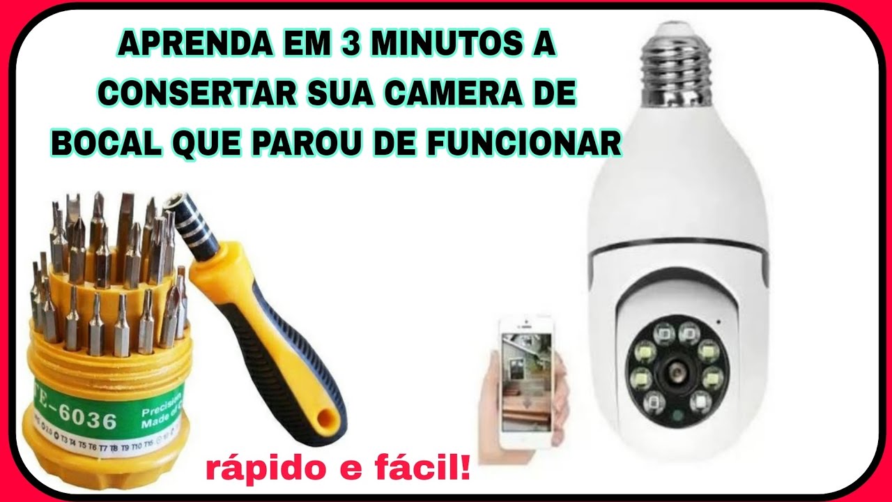Câmera parou de funcionar aprenda a consertar agora!
