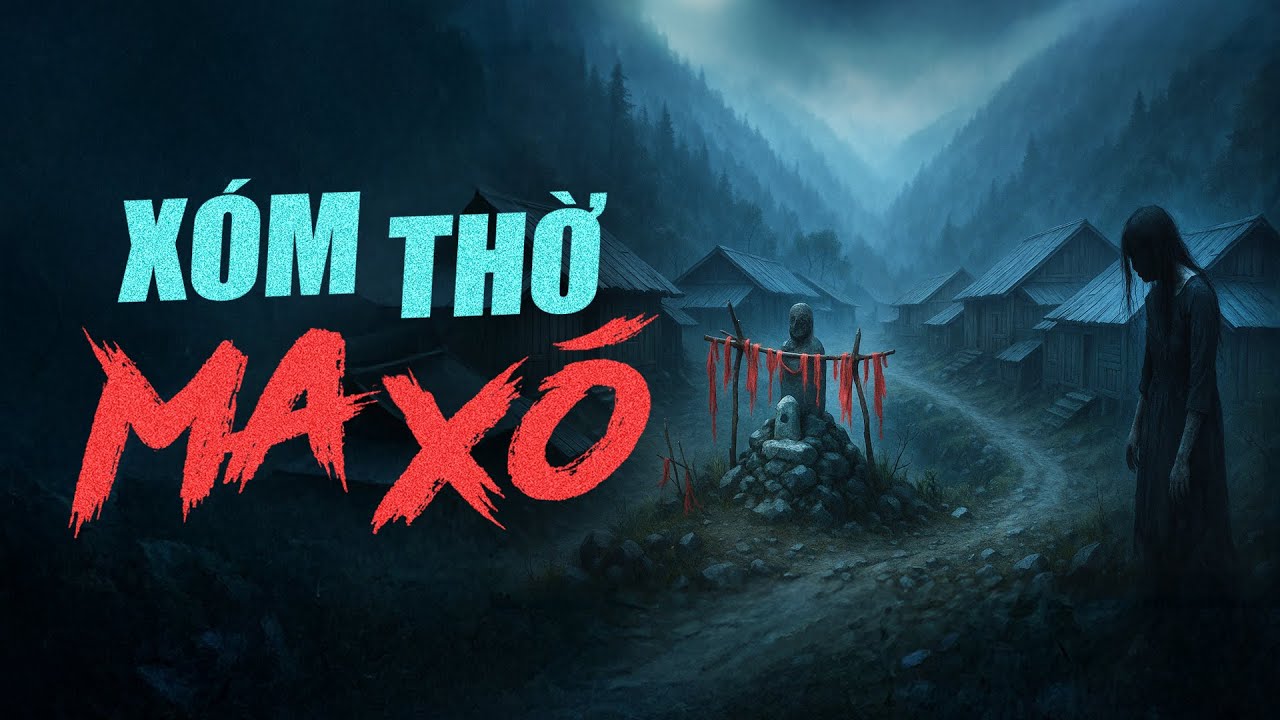 XÓM THỜ MA XÓ - Lạnh người bóng người tóc dài đu ngon cây cau nhìn vào cửa sổ