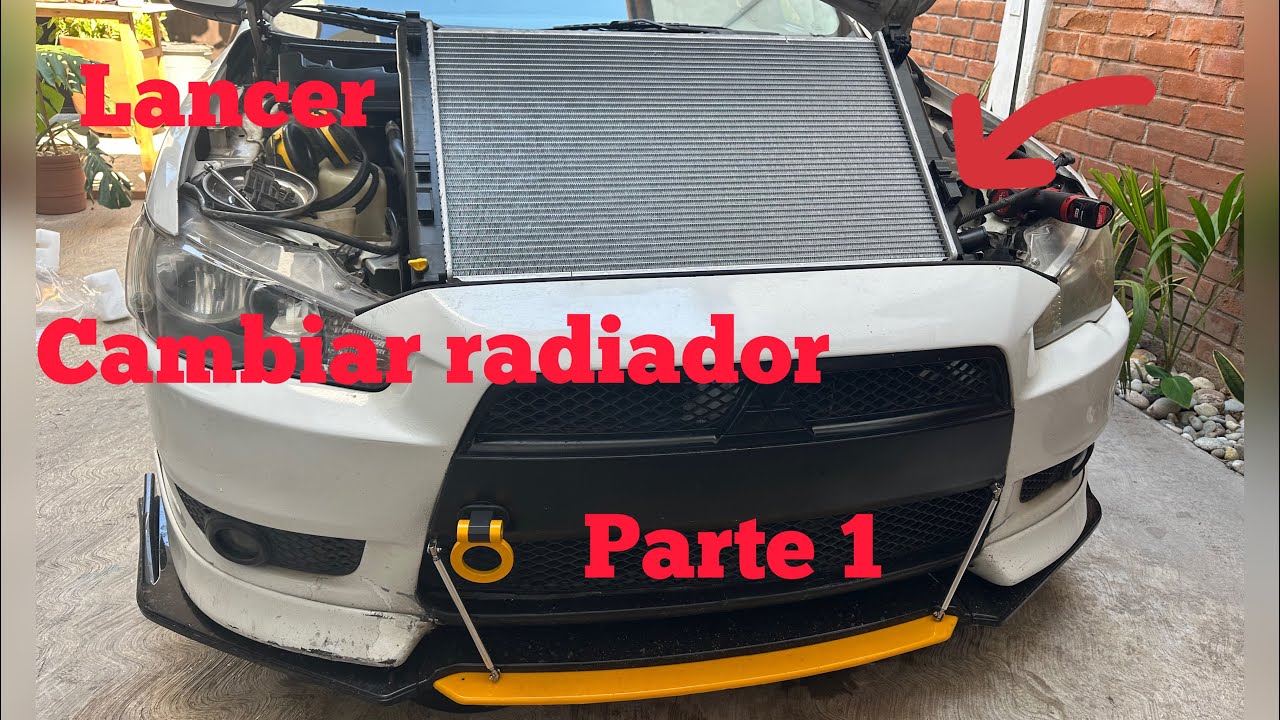 Como cambiar radiador MITSUBISHI/LANCER part.1 sin tantas herramientas