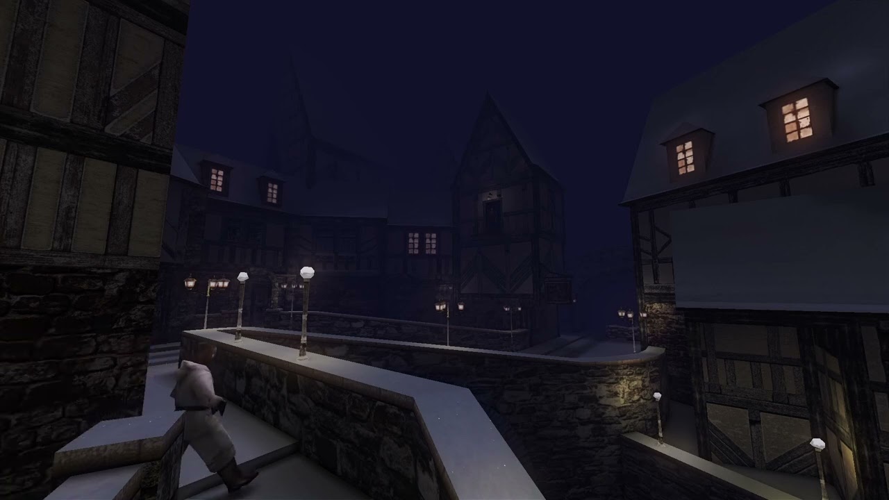 Medal of Honor Allied Assault Ambience - Winter Town Square - Gaming ambience - Wind sounds
