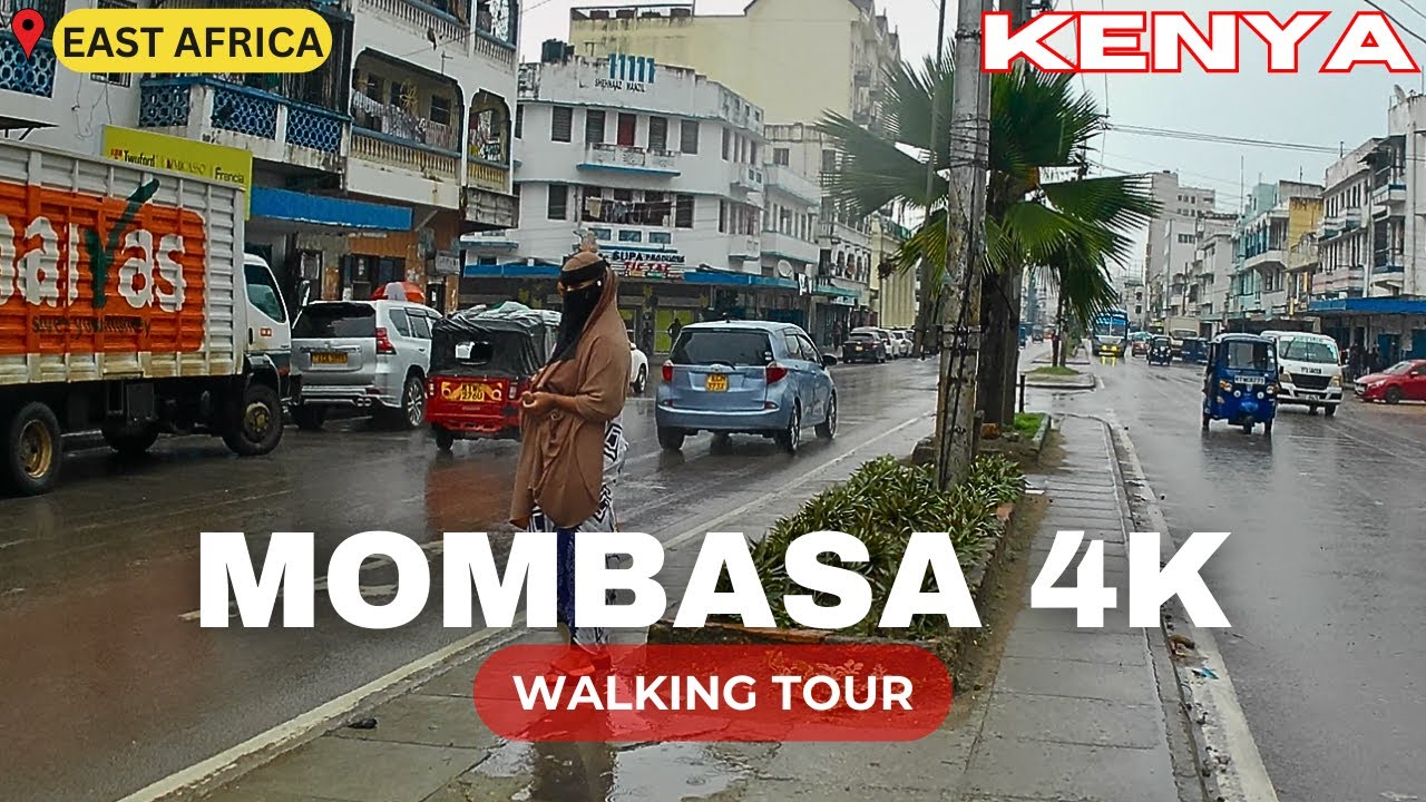 Rainy Day Reflections: Mombasa 4K HDR Walking Tour 🏙️🌧️