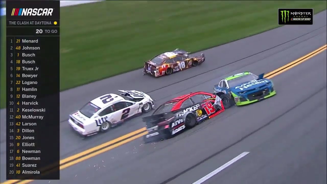 Final Lap of the Last 10 Cook Out's Clash finishes