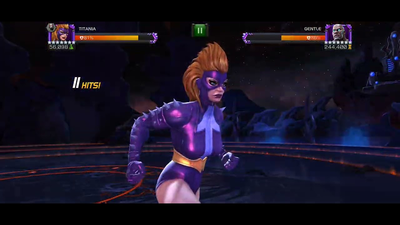 AQ Nightmare Raids Gentle boss (right path) - dmg cap with Titania