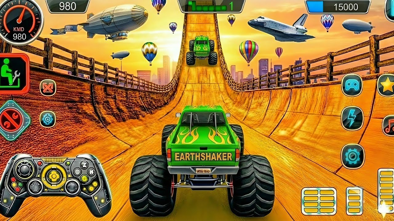 Monster Truck Mega Ramp Impossible Driver - 4x4 Ultimate Car Stunts GT Racing- Android GamePlay 2026