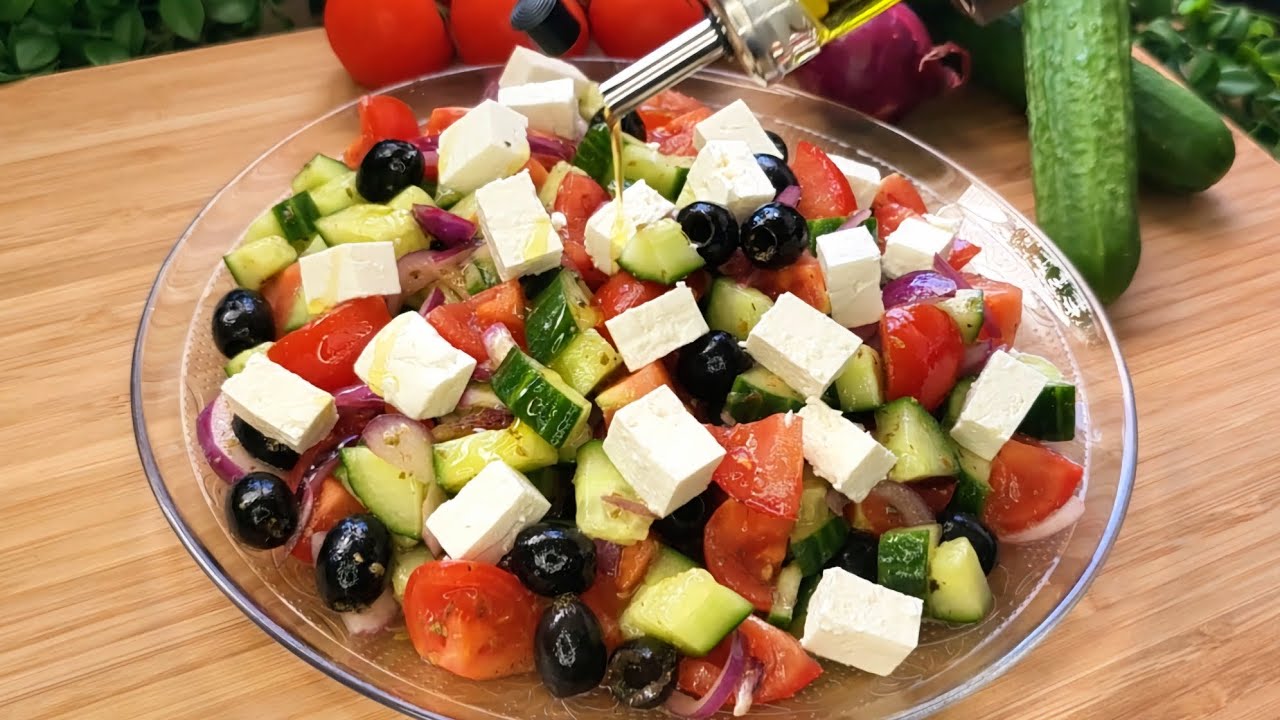Самый вкусный греческий салат - просто и вкусно