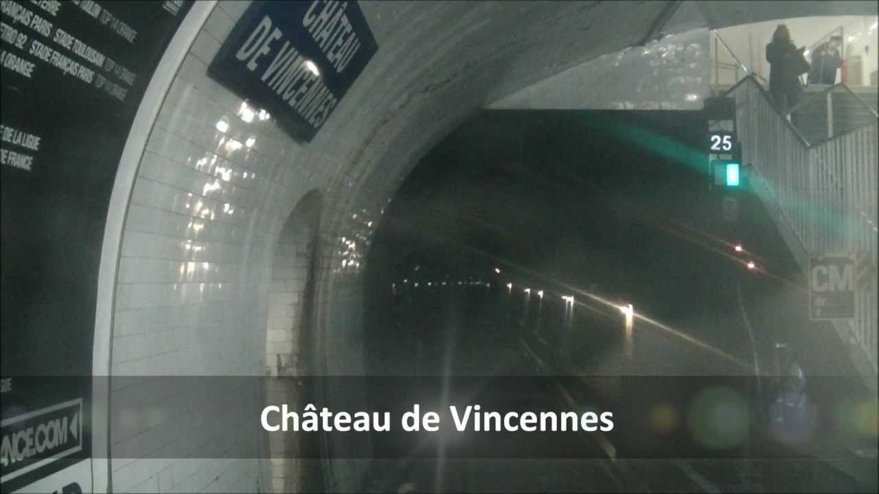 Ligne 1 du métro de Paris : Château de Vincennes - Gare de Lyon (Première partie) [HD]