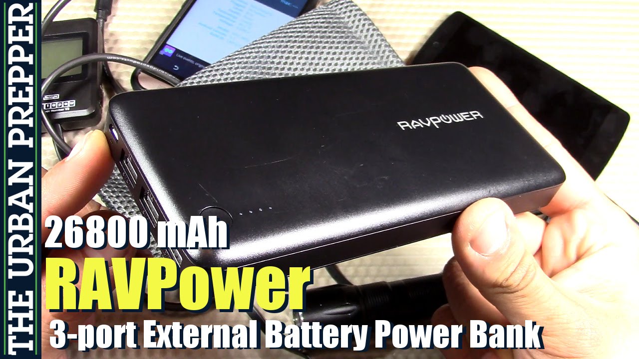 RAVPower 26800mAh 3-Port External Battery Pack Power Bank Review