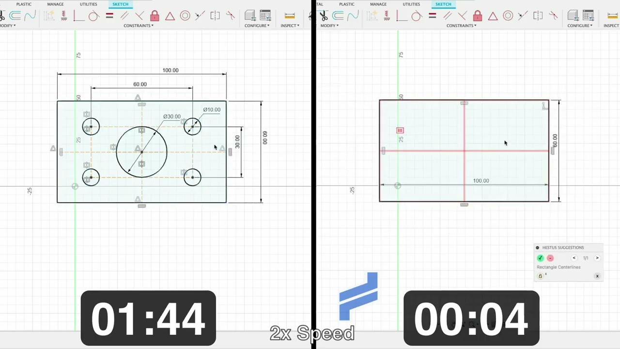 Sketch Helper, AI copilot for CAD by @HestusInc.