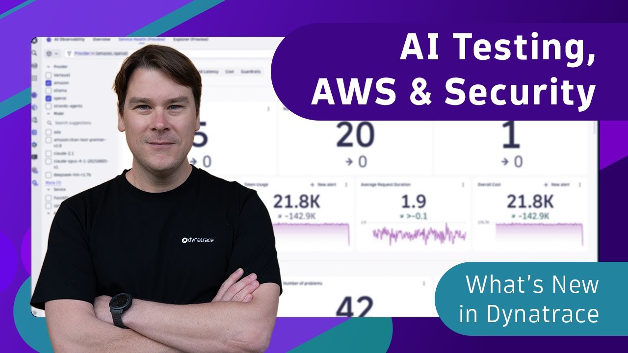 AI A/B Testing, AWS Bedrock, AI Compliance, and Security | What's New in Dynatrace