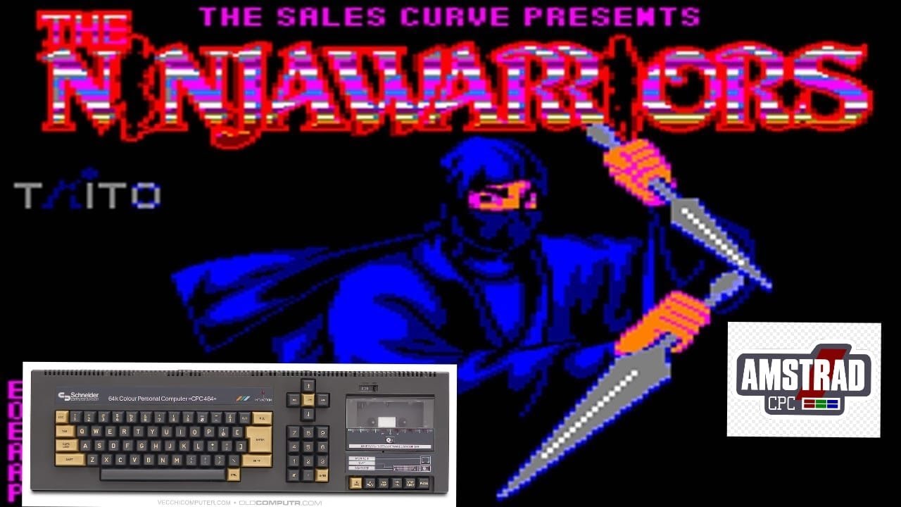 Amstrad CPC - The Ninja Warriors Presentazione Amstrad CPC 464 e Gameplay (Real Hardware)