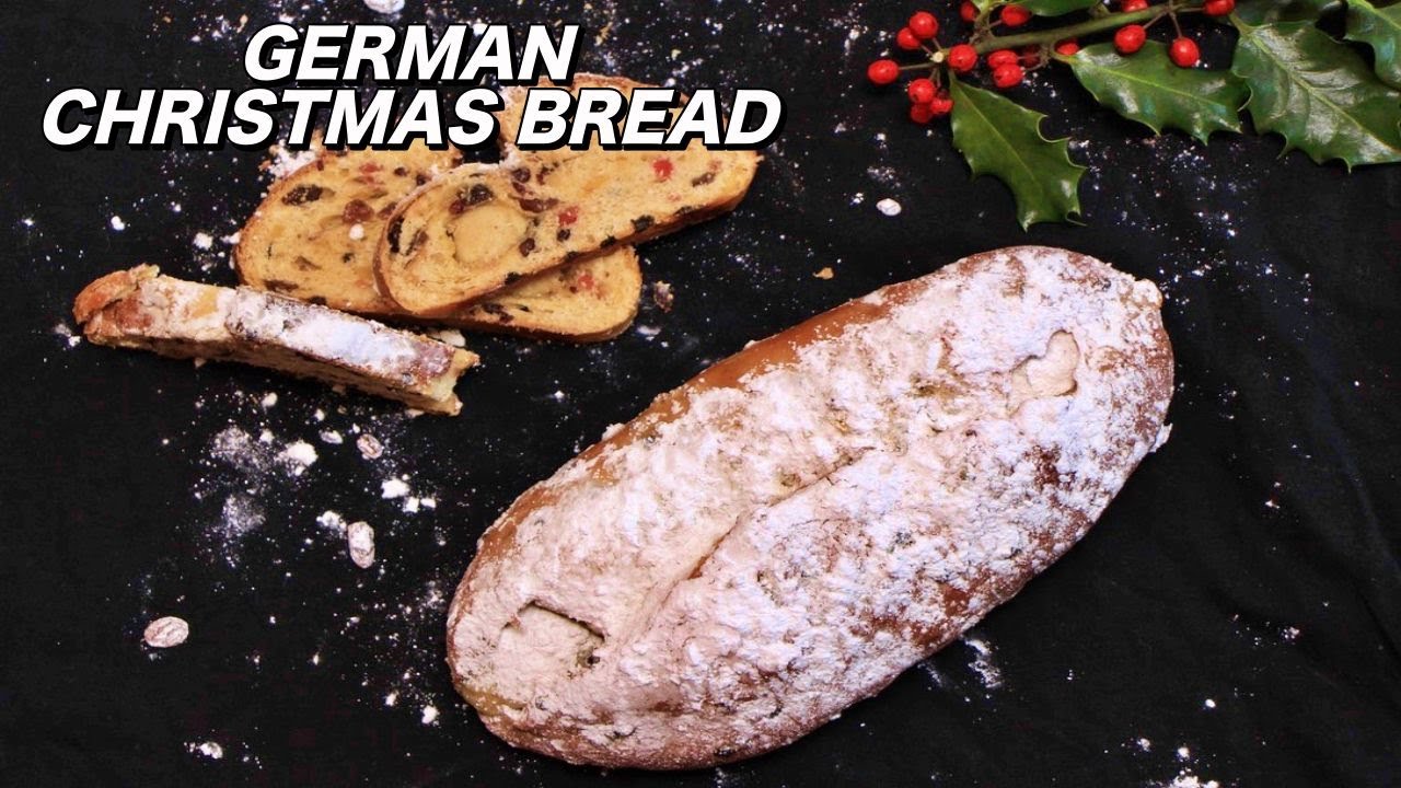 GERMAN CHRISTMAS BREAD (Stollen) with marzipan | Baked Christmas Treat