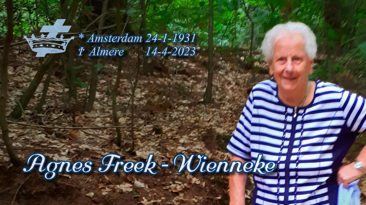 Livestream Uitvaartdienst Agnes Freek-Wienneke vrijdag 21-4-2023, 14:00 uur