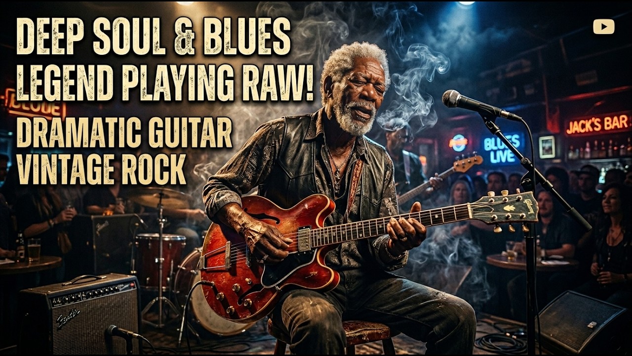 Midnight Guitar Blues 🌙🔥 Slow Rock Ballads to Calm Your Mind & Soul