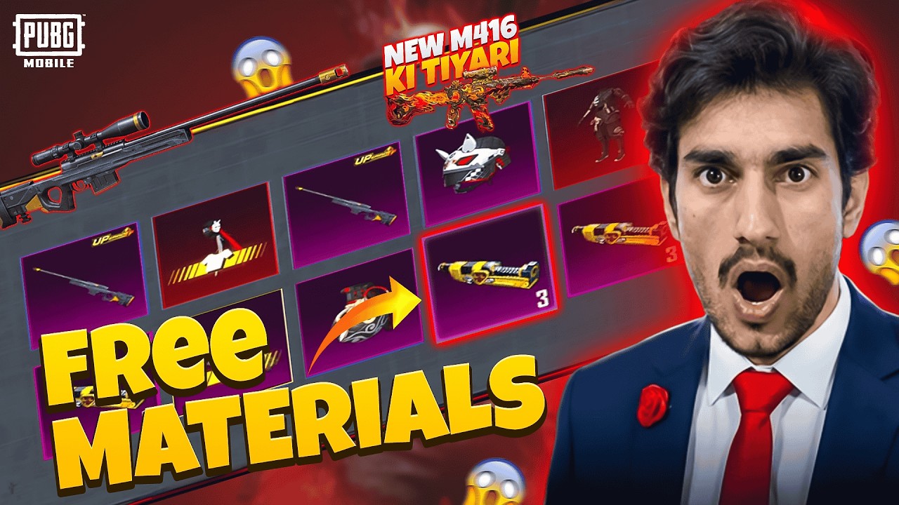 Collecting Gems For Upcoming M416 || Awm Crate Opening