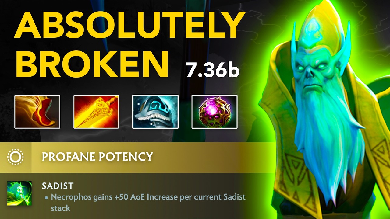 Quinn NECROPHOS Mid - Patch 7.36b | Full Gameplay Dota Class