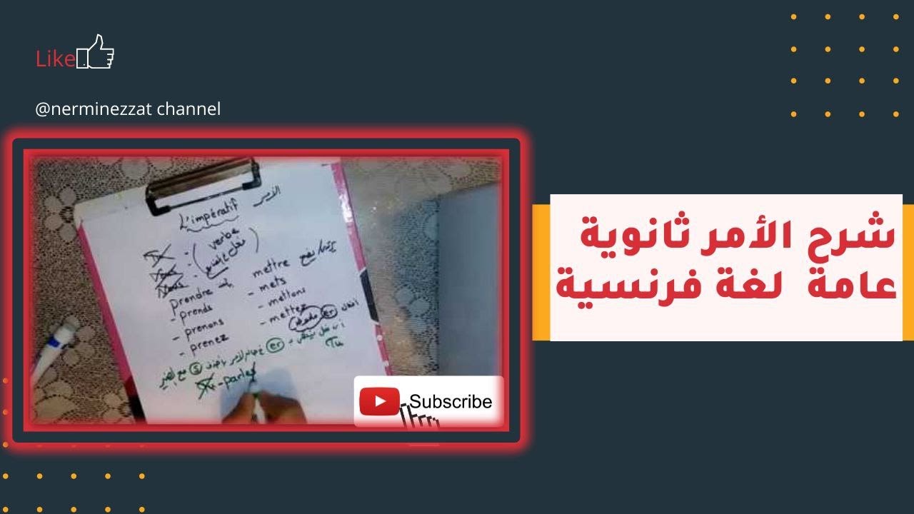 شرح صفات الملكية الدرس الثاني لغة فرنسية ثانوية عامة