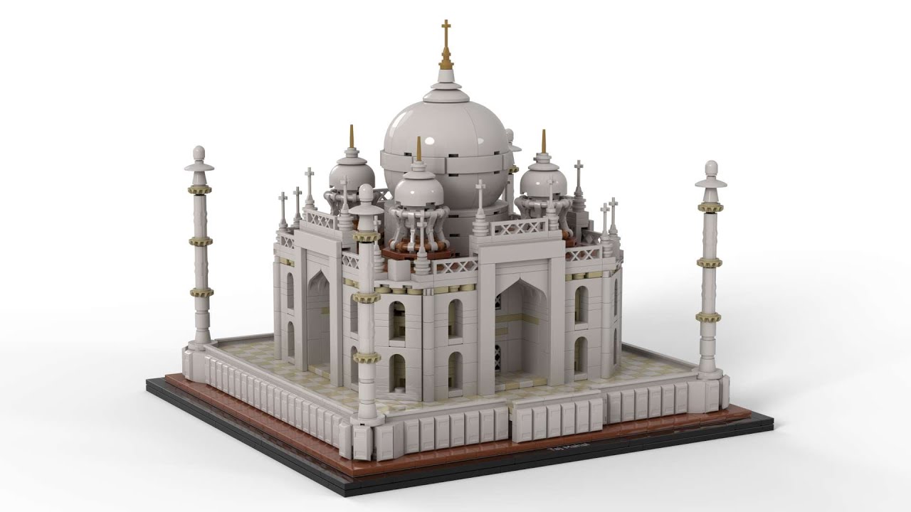 Lego 21056 Taj Mahal Speed Build Studio Bricklink LDD by PLegoBB