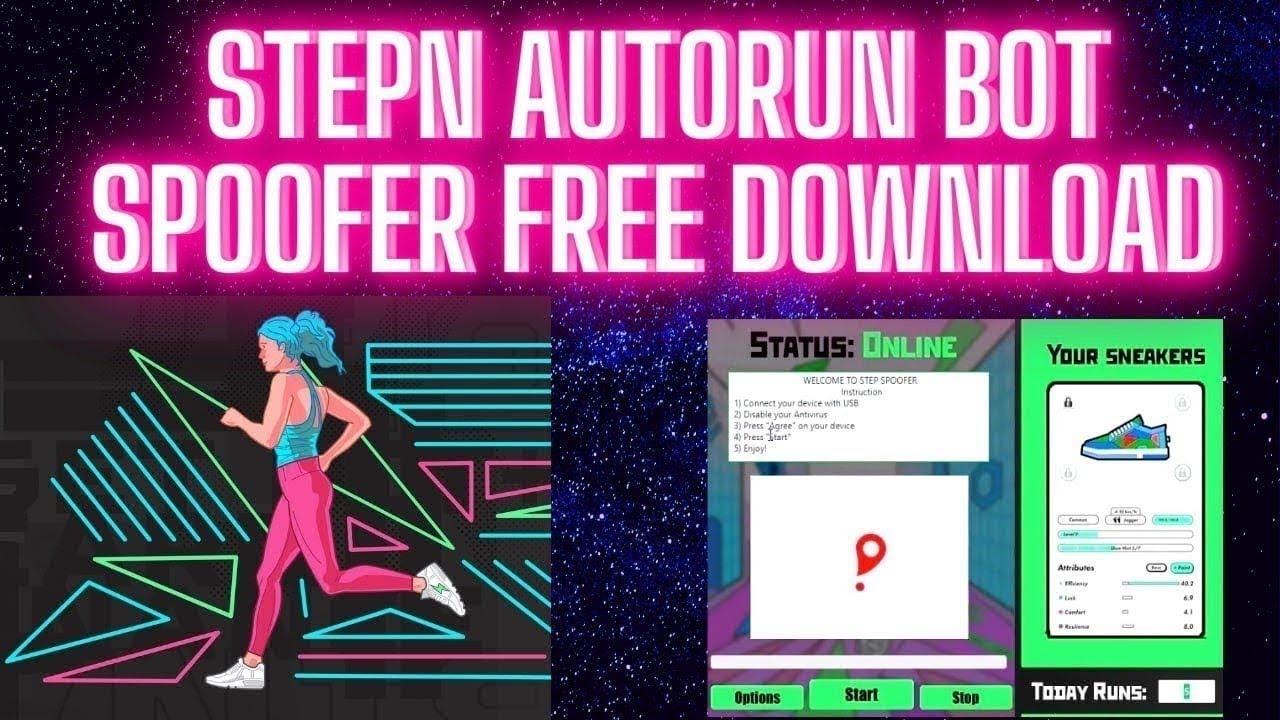 STEPN BOT | FAKE GPS HACK FOR NFT STEPN GAME | AUTORUN BOT | AUTO FARM | JUNE 2022