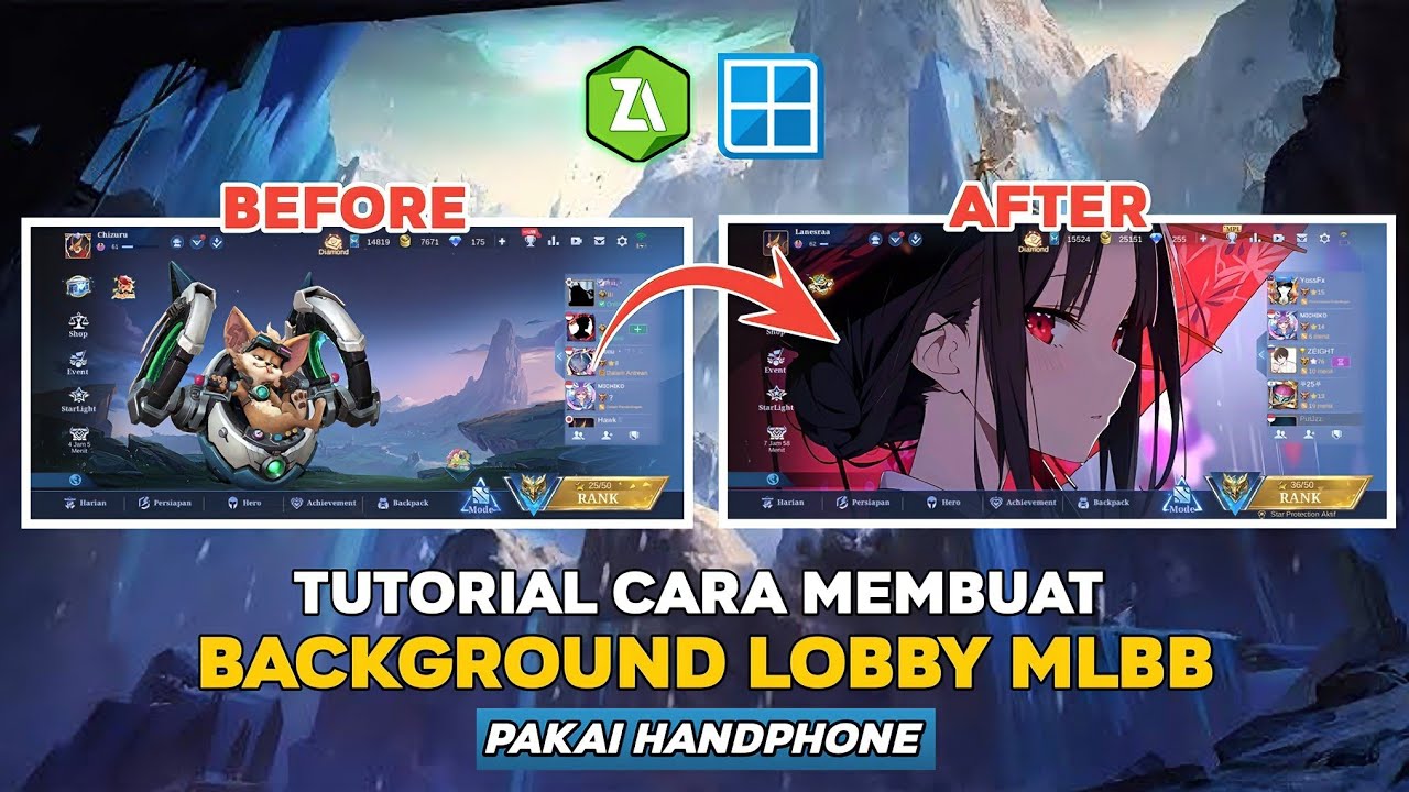Cara Membuat Interface Background Mobile Legends Pakai Foto Kalian Sendiri