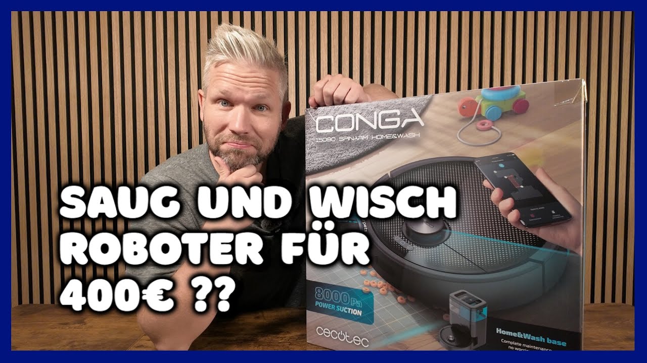 Conga 15090 Saug- & Wischroboter im Test – lohnt er sich für 400€? | PapasVlog