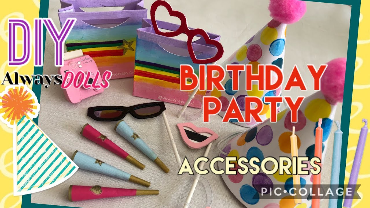 DIY American Girl 35th Birthday Party Accessories
