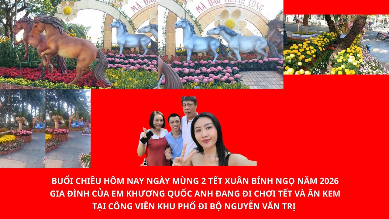 Mùng 2 Tết Xuân Bính Ngọ Năm 2026 Gia Đình Em KHƯƠNG QUỐC ANH Đi Chơi Tết Và Ăn Kem Nguyễn Văn Trị