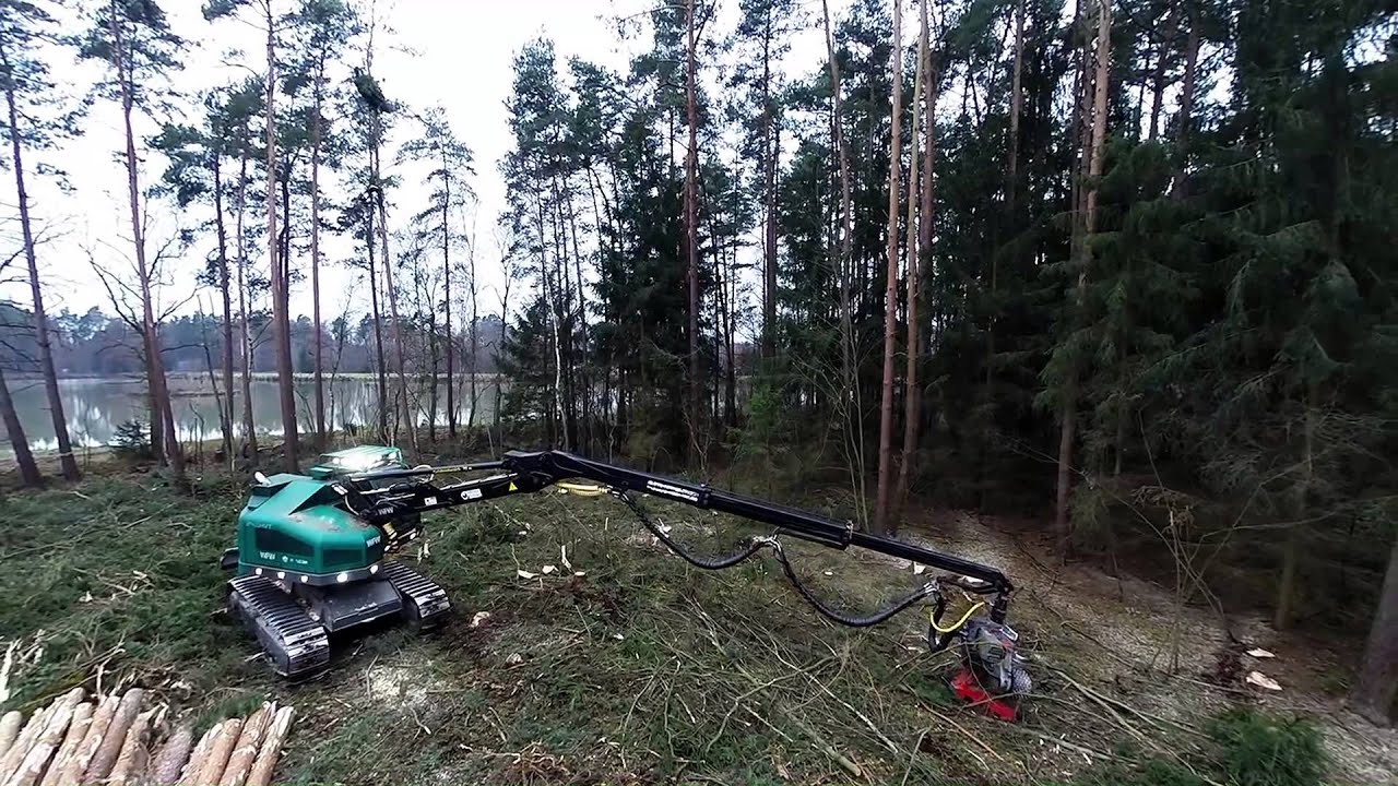 Forstbetrieb Haneder Holzheim - WFW Harvester Einsatz Forst