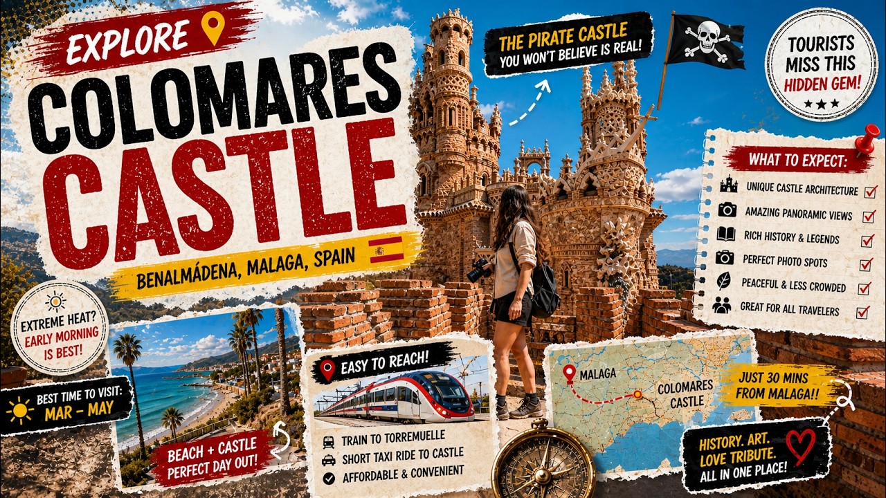 Castle Colomares Benalmádena 4K ♥️ | How to Reach + Things to Know Before Visiting Colomares